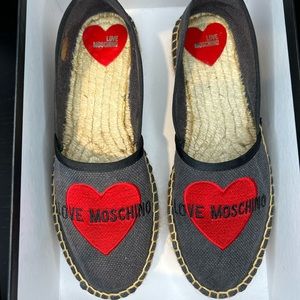 Love Moschino Women's Espadrilles Platform Shoes Size 37 New In Box.

Size 37